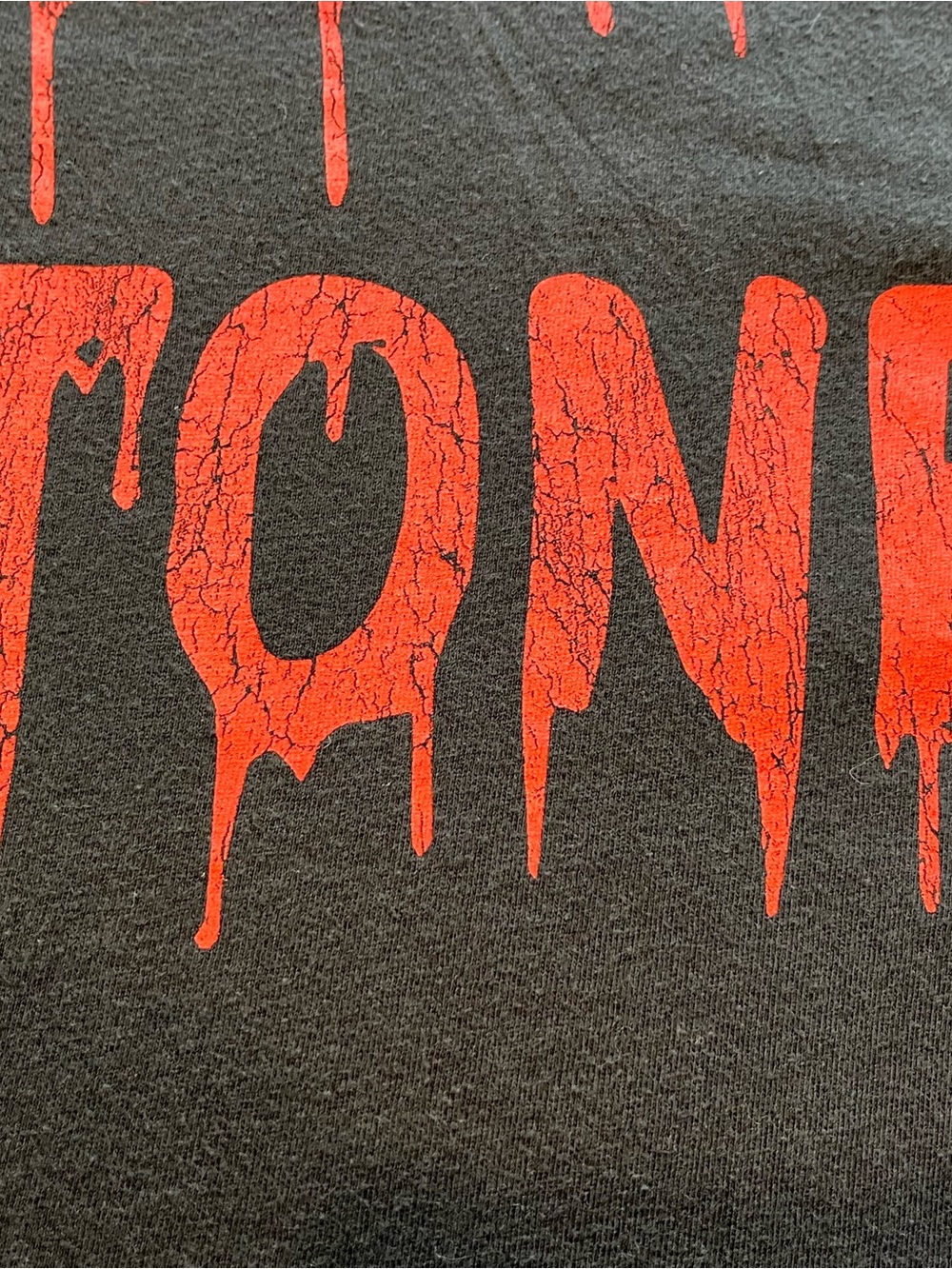 Rolling Stones Vampire Fangs Tongue Logo Black Tee L - Picture 6 of 6